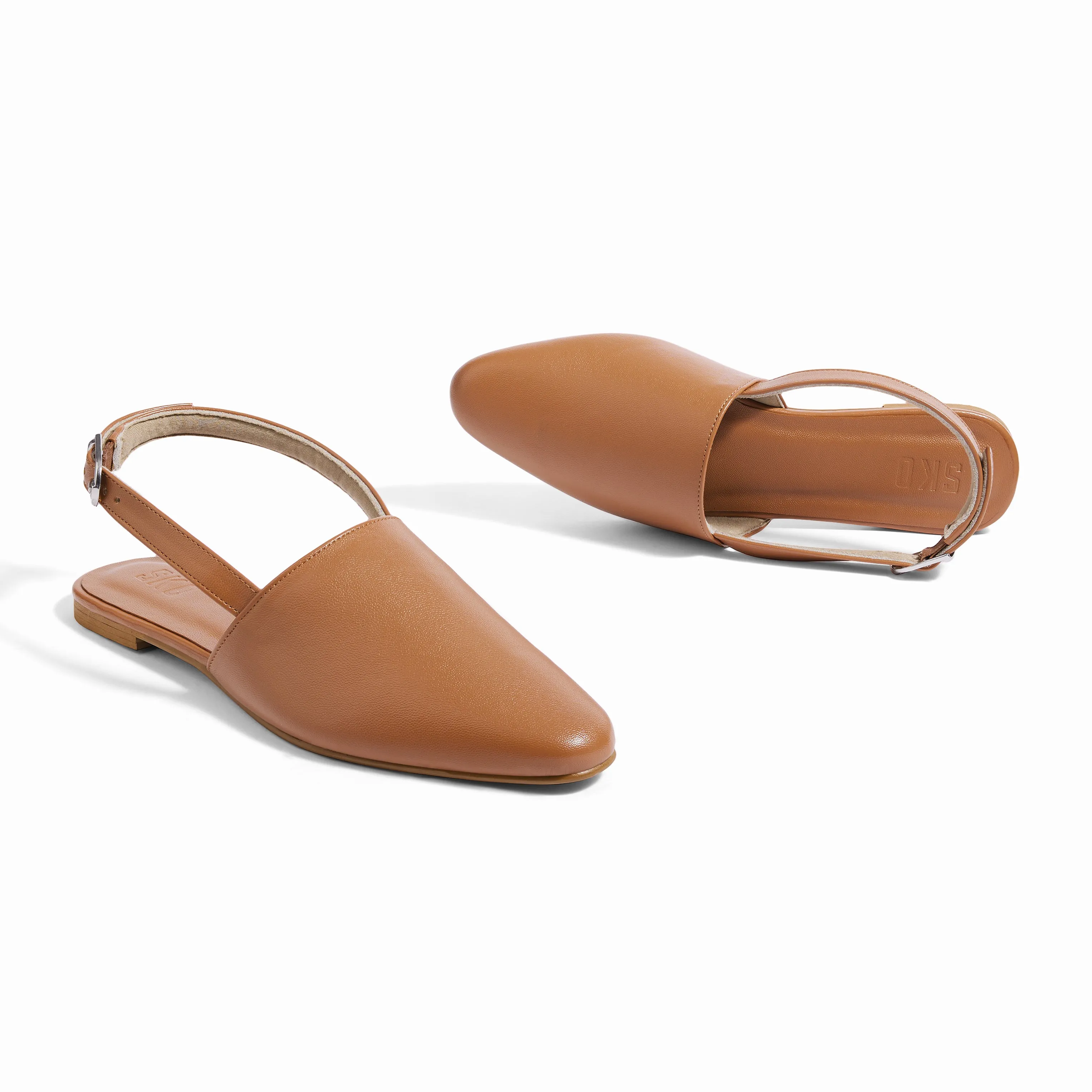 Monaze Tan Flat Sandals For Women