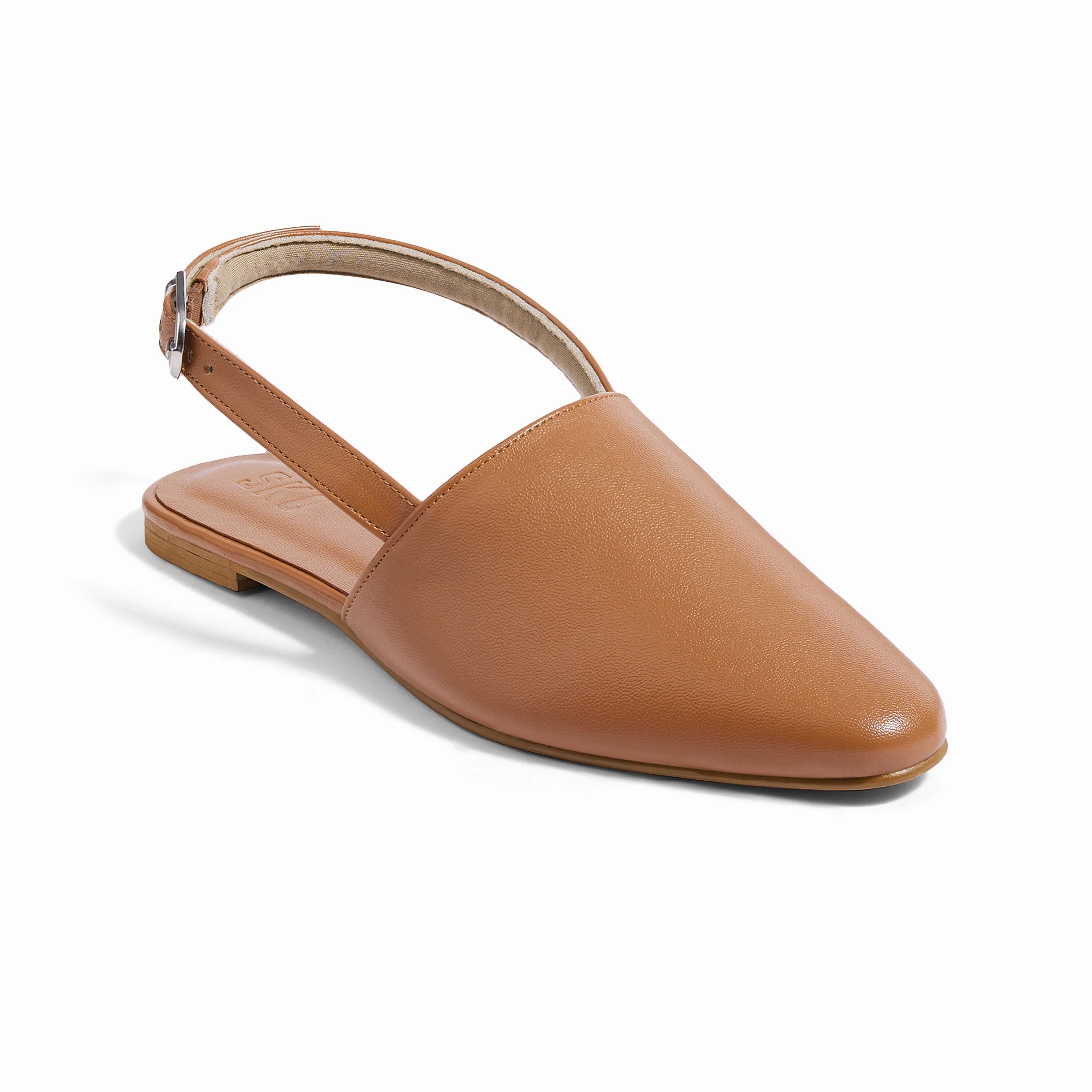 Monaze Tan Flat Sandals For Women