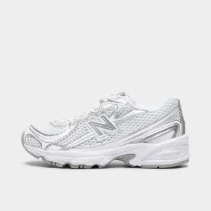 New Balance Children's 740 White / Silver Metallic