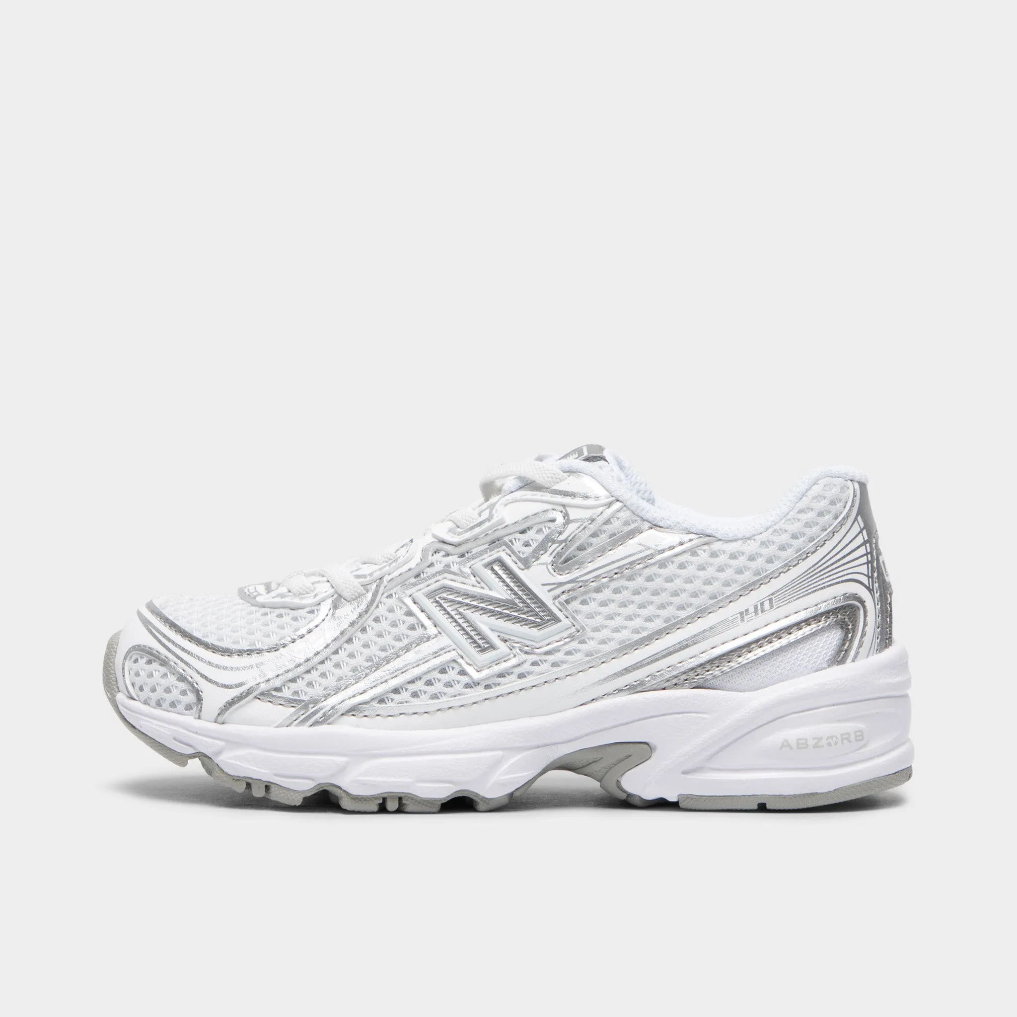 New Balance Children's 740 White / Silver Metallic