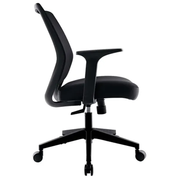 New fully assembled with upgraded wheel casters that will not scratch your floors! Union & Scale Essentials Mesh Back Fabric Task Chair - Black! Retails $200  with wheel upgrades! Retails $200  with wheel upgrades!