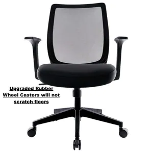 New fully assembled with upgraded wheel casters that will not scratch your floors! Union & Scale Essentials Mesh Back Fabric Task Chair - Black! Retails $200  with wheel upgrades! Retails $200  with wheel upgrades!
