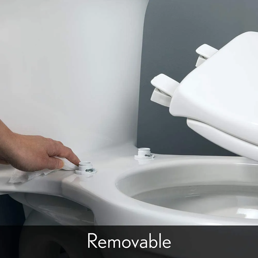 New in box! Mayfair Nextstep Adult Toilet Seat with Built-in Child Potty Training Seat, Elongated, White! Retails $136 