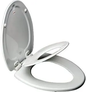 New in box! Mayfair Nextstep Adult Toilet Seat with Built-in Child Potty Training Seat, Elongated, White! Retails $136 