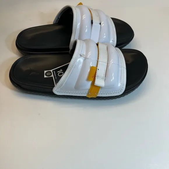 Nike Jordan Super Play Men’s Slides Size 10 White/Black/Fire Red/Taxi
