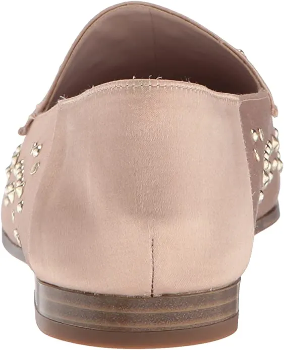 NINE WEST Women's WESTOY Loafer Flat, Light Natural Satin, 11