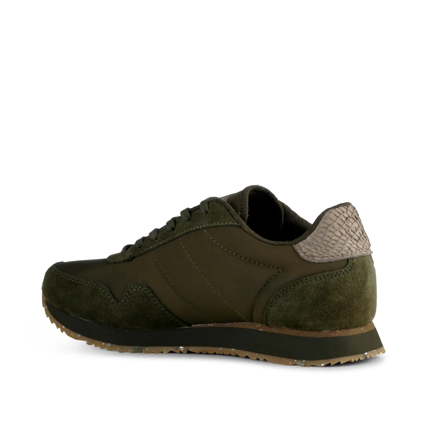 Nora III Leather - Dark Olive