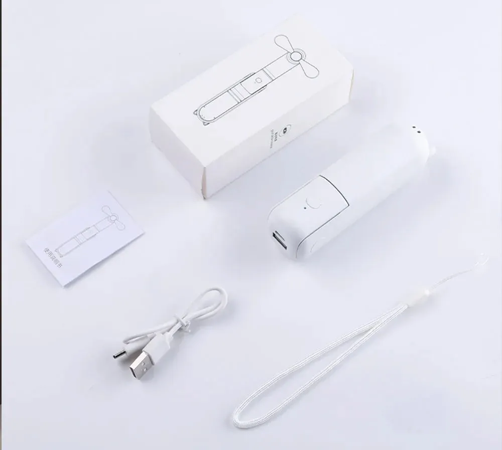 Portable Mini Handheld Fan with Power Bank! 🧣🌬️🌀🔋📱