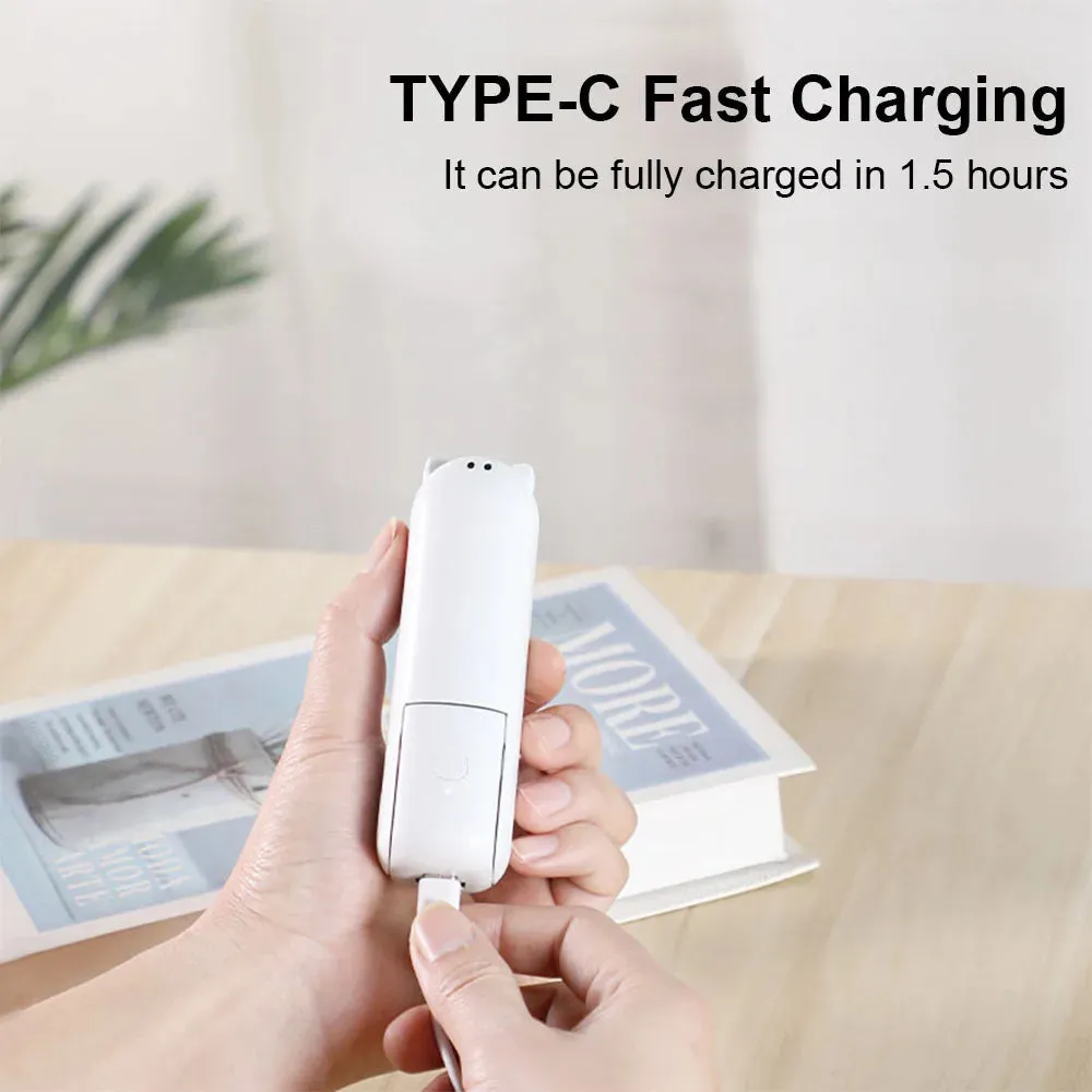 Portable Mini Handheld Fan with Power Bank! 🧣🌬️🌀🔋📱
