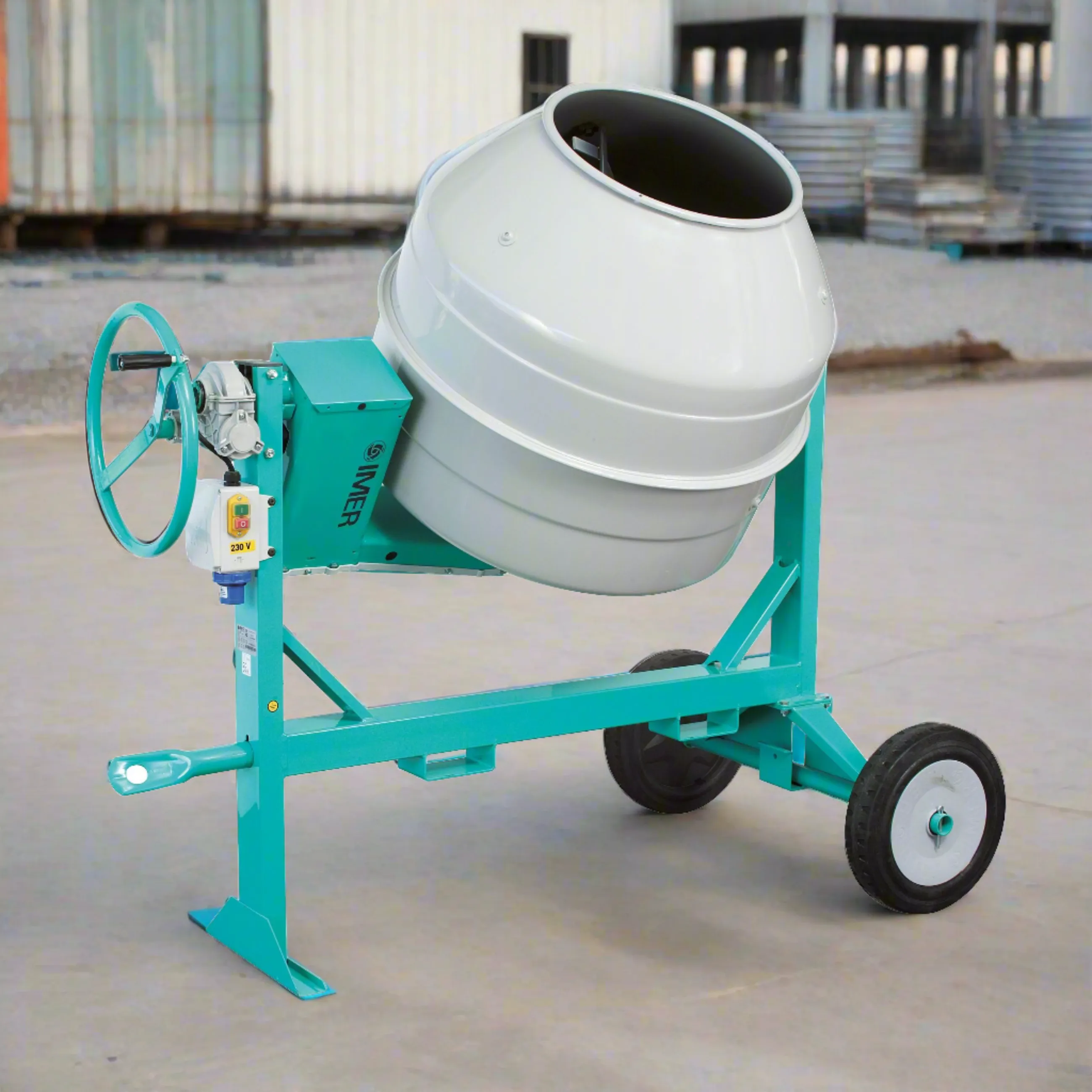 Portable Mixer | 1.9 HP | Steel Drum | IMER Multi-Mix 350 -  1105802