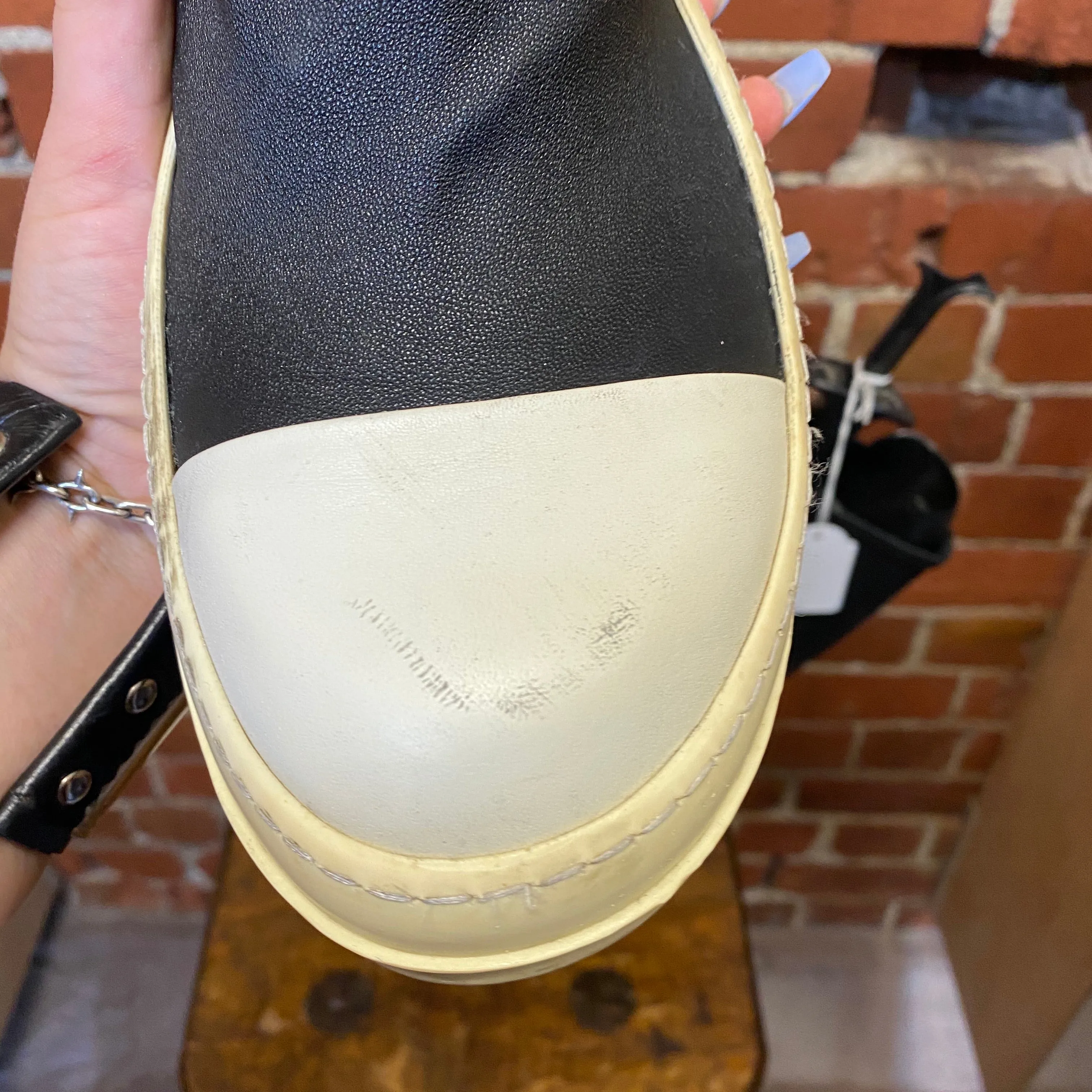 RICK OWENS leather sneaker boots 41