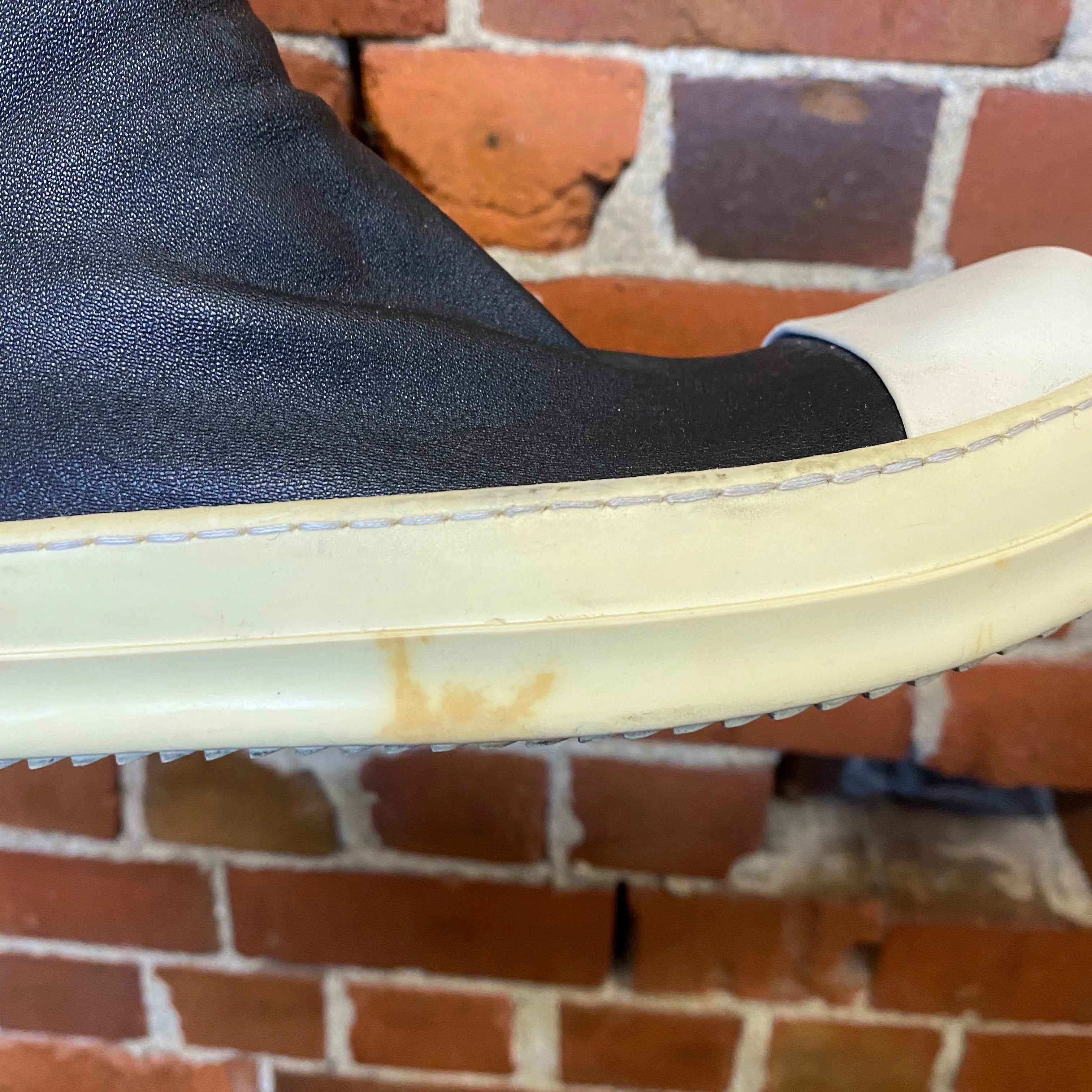 RICK OWENS leather sneaker boots 41