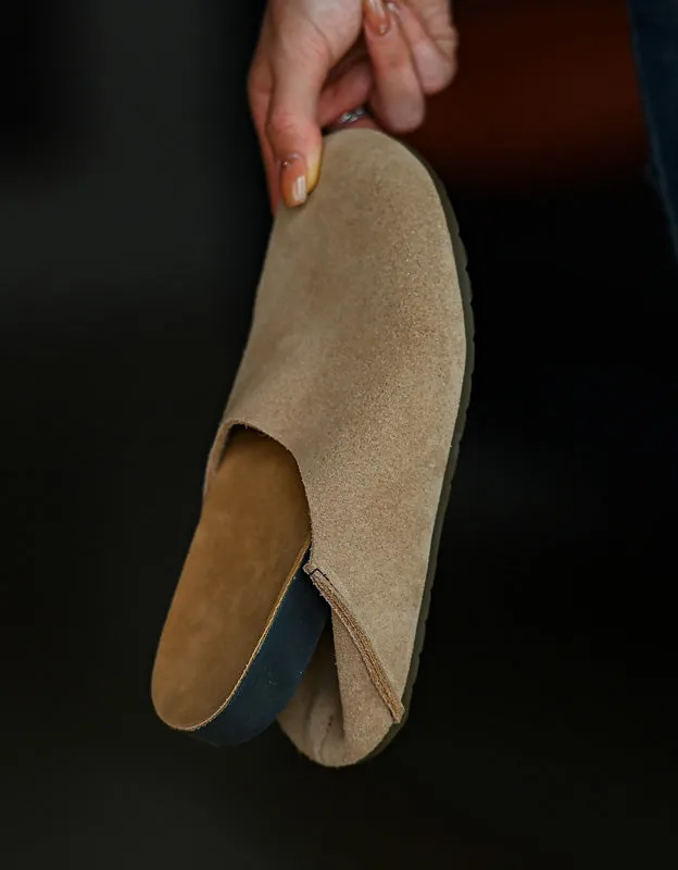 Round Toe Comfortable Soft Sole Suede Slip-ons