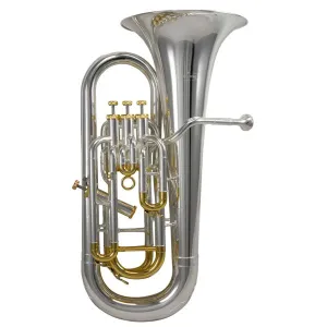Schagerl JMS “James Morrison Model” 4-Valve (3 1) Bb Euphonium – Silver Plated Finish