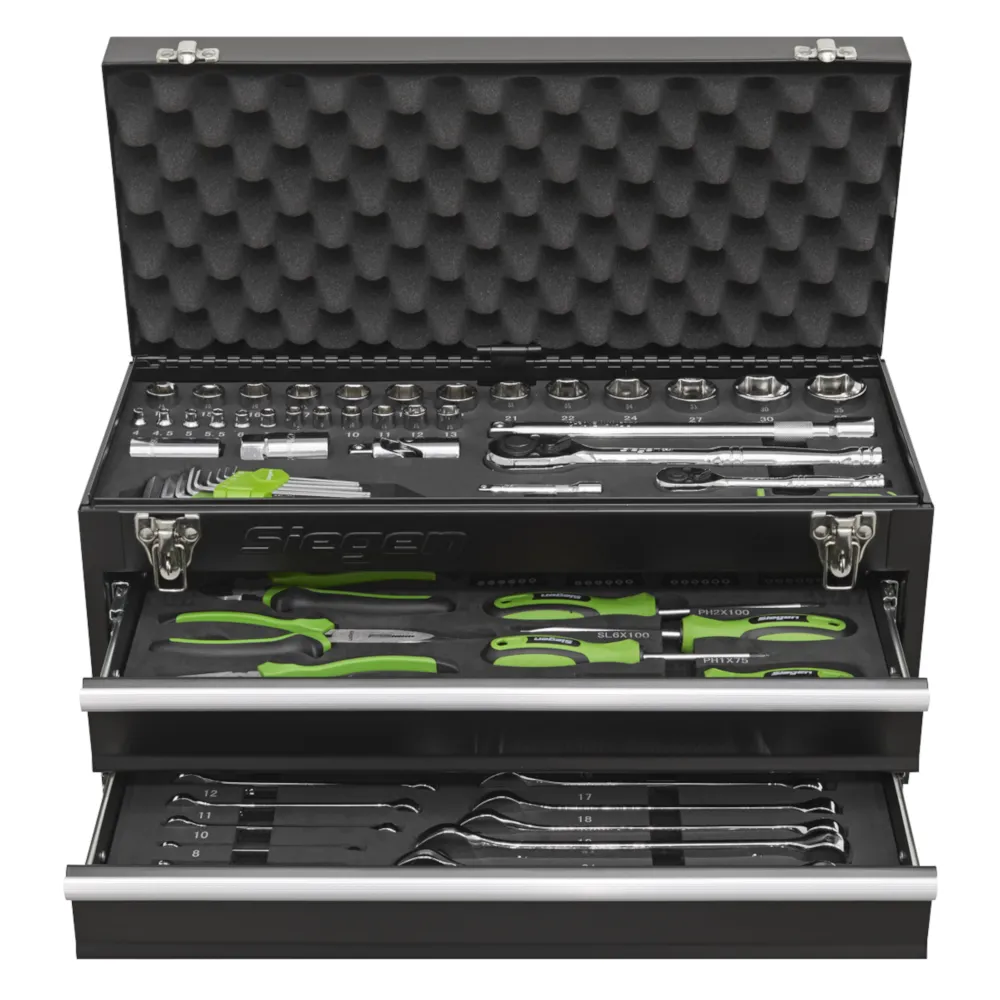 Sealey 2 Drawer Tool Chest with Tool Kit - Black - C