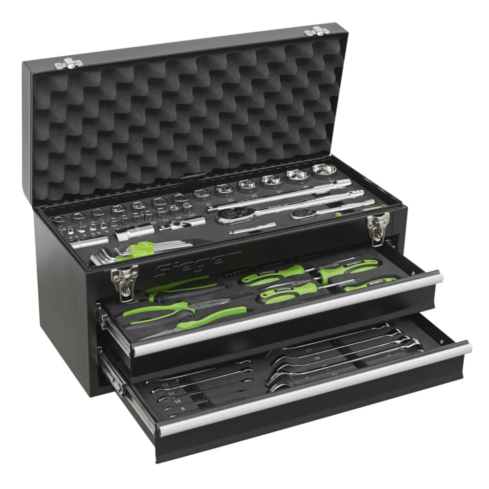 Sealey 2 Drawer Tool Chest with Tool Kit - Black - C