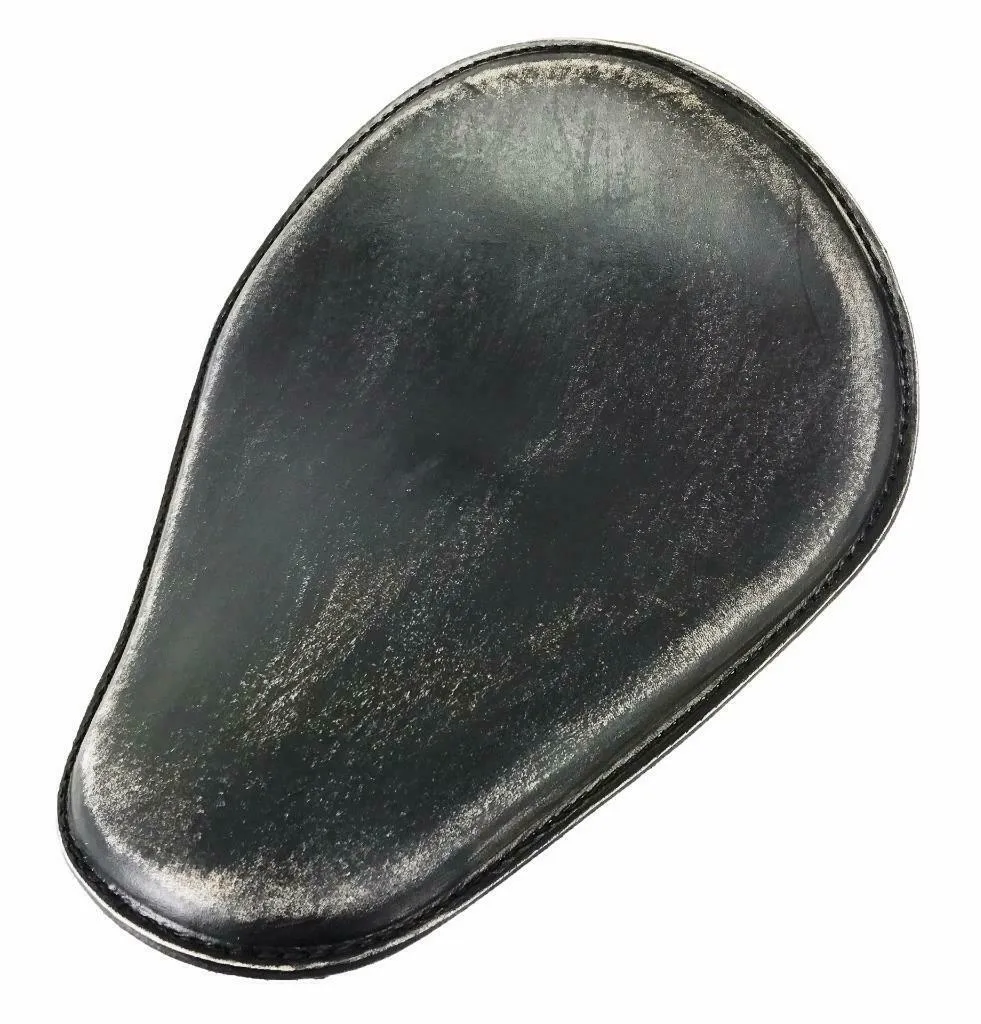 Seat Sportster Harley Chopper Spring Solo 11x14" Black Dist Leather Honda MRC