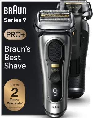 Series 9 9517S PRO  Electric Razor for Men, 5 Pro Shave Elements & Precision Long Hair Protrimmer, Charging Stand, ’S Best for Smooth Skin, Wet & Dry Electric Razor with 60Min Runtime
