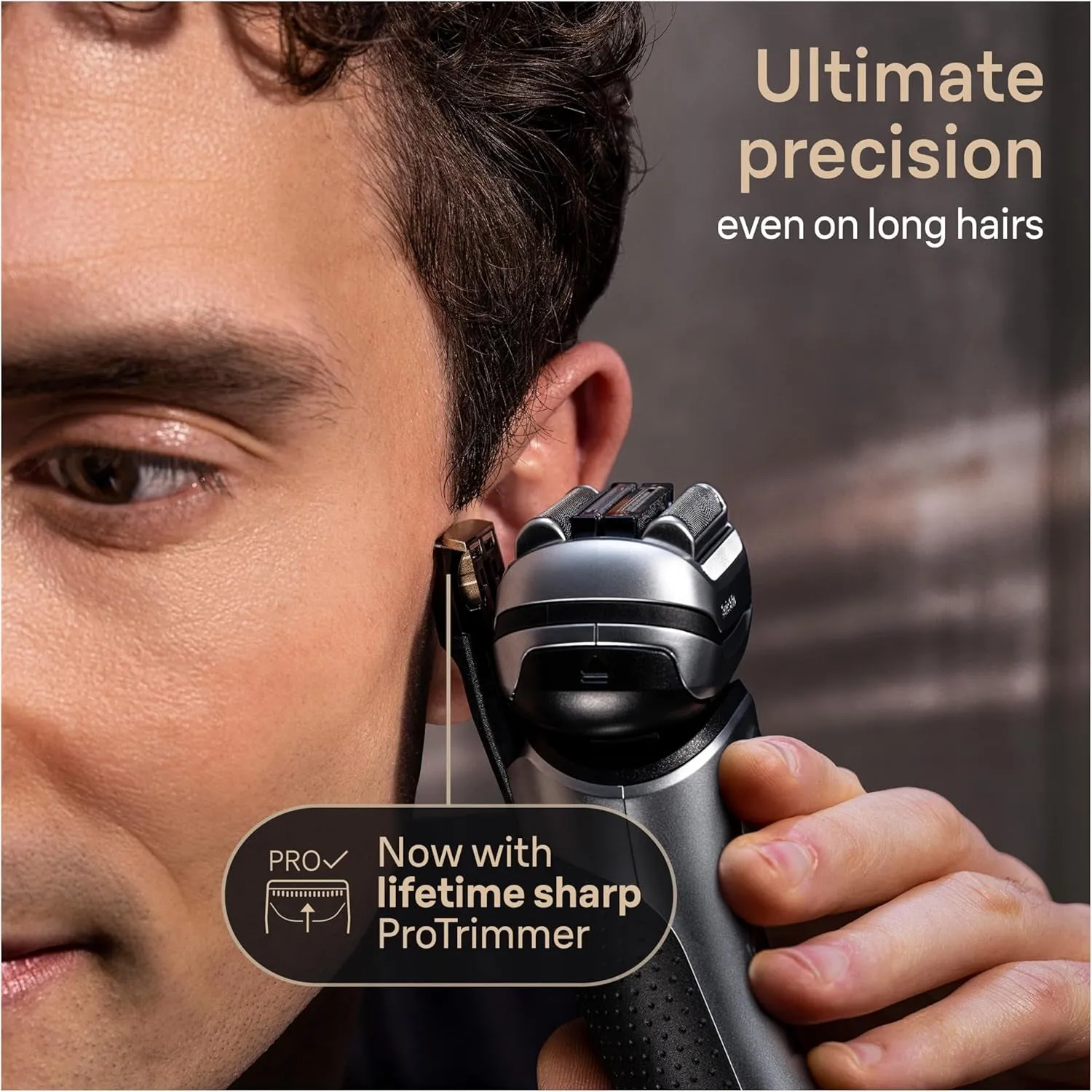 Series 9 9517S PRO  Electric Razor for Men, 5 Pro Shave Elements & Precision Long Hair Protrimmer, Charging Stand, ’S Best for Smooth Skin, Wet & Dry Electric Razor with 60Min Runtime