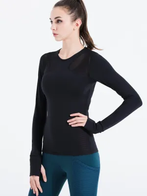 SHAPED PANEL TEE, BLACK