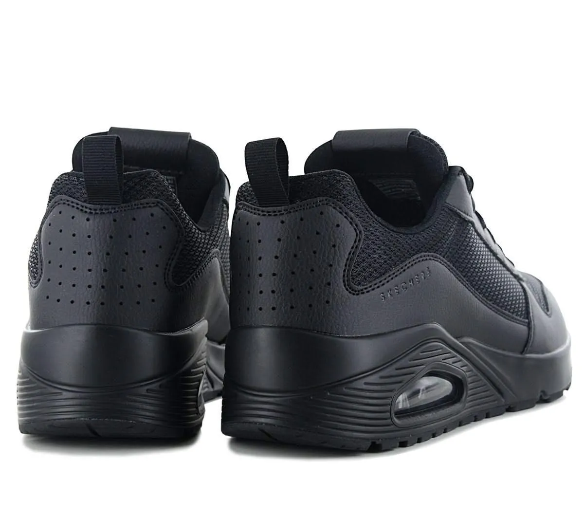 Skechers Uno Fastime - Herren Sneakers Schuhe Schwarz 237016-BBK