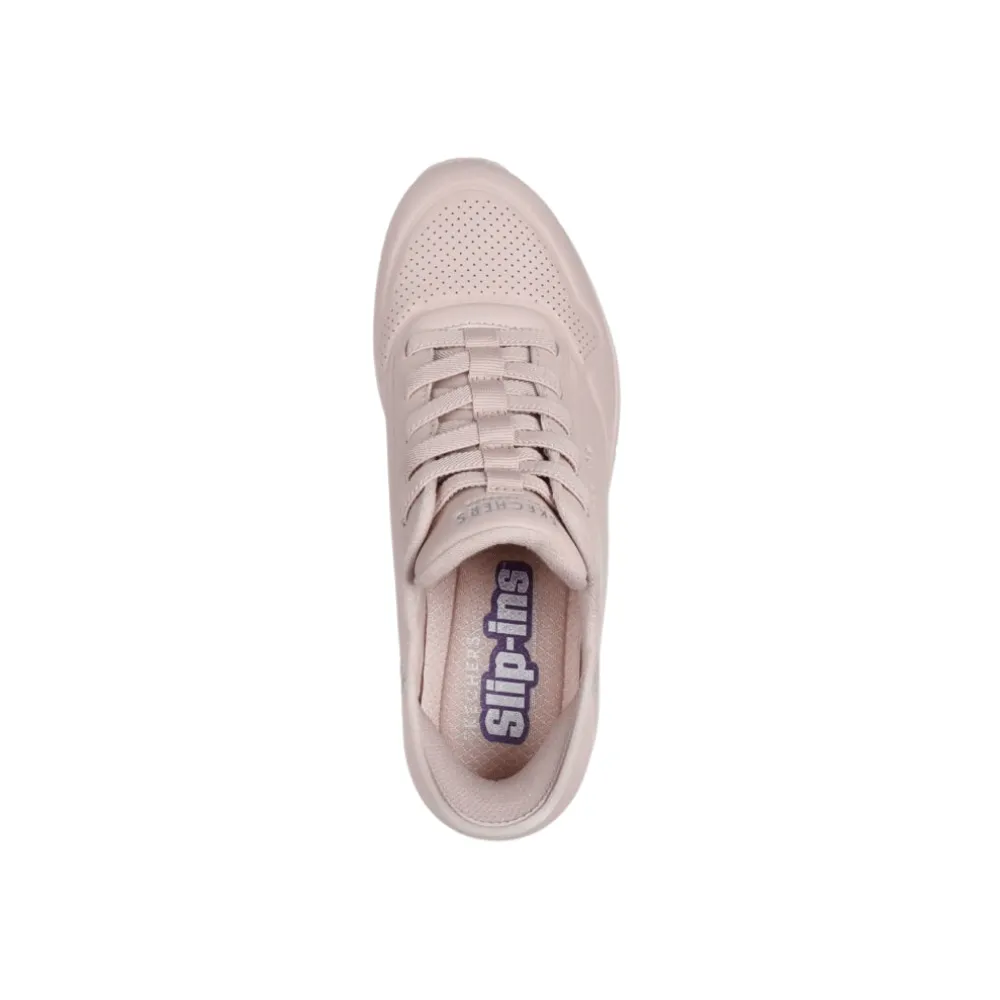 Skechers Women's Uno - Easy-Air, Wedge Blush Pink Sneaker