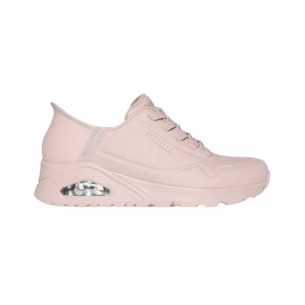 Skechers Women's Uno - Easy-Air, Wedge Blush Pink Sneaker