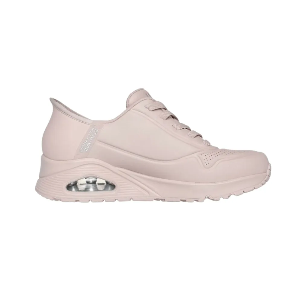 Skechers Women's Uno - Easy-Air, Wedge Blush Pink Sneaker
