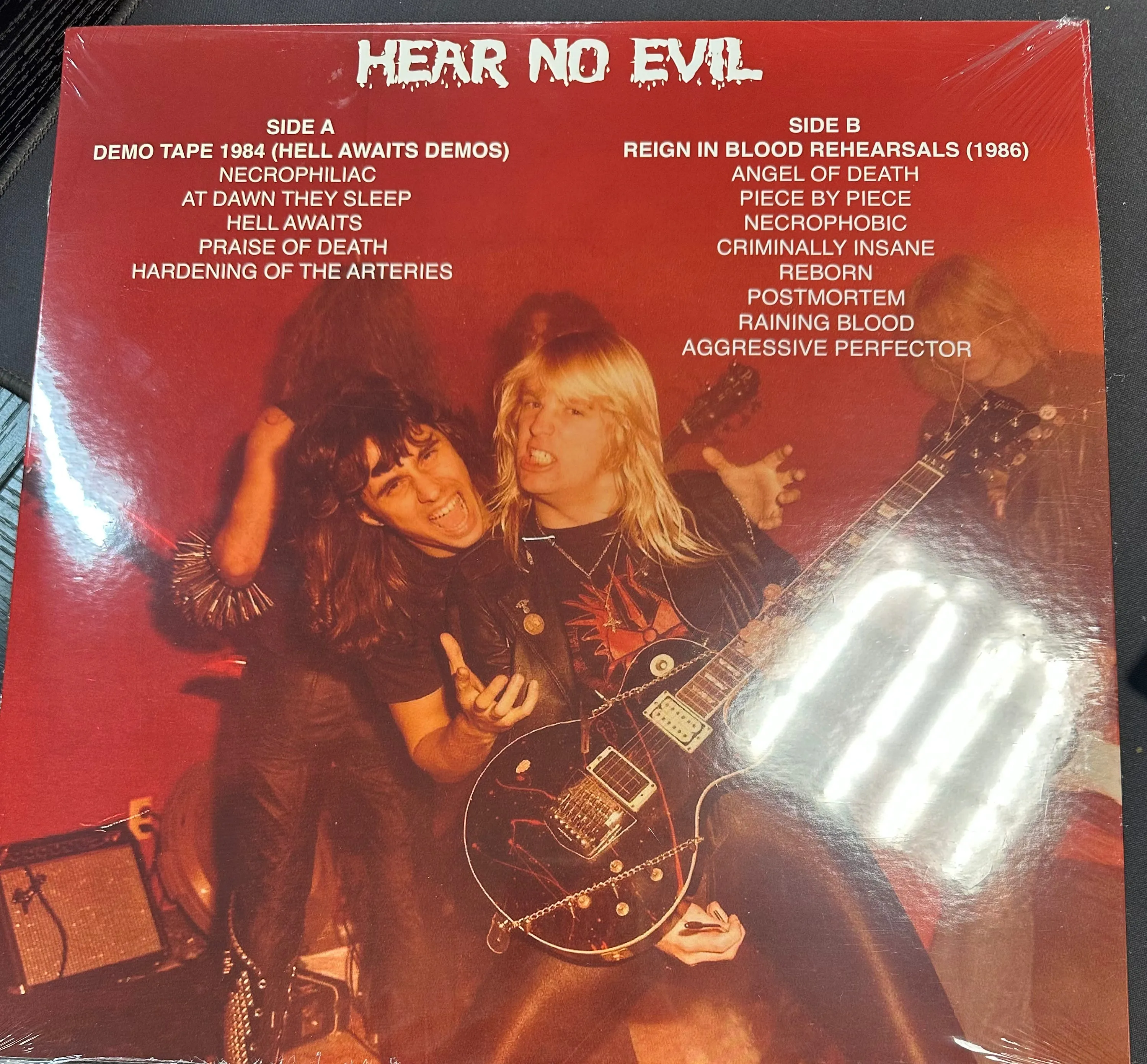 SLAYER - HEAR NO EVIL LP Vinyl Record *UNOFFICIAL RELEASE*