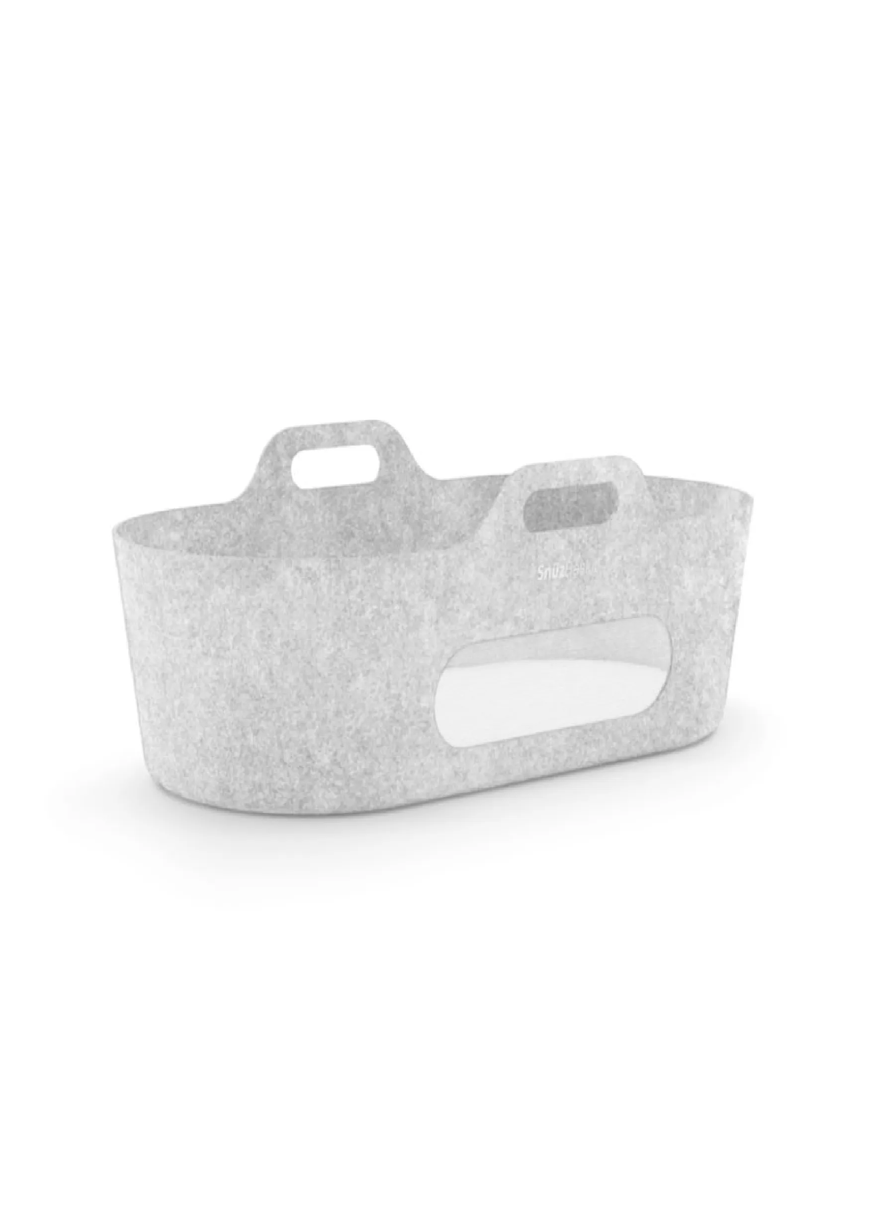 Snuz Baskit Light Grey and Natural Stand