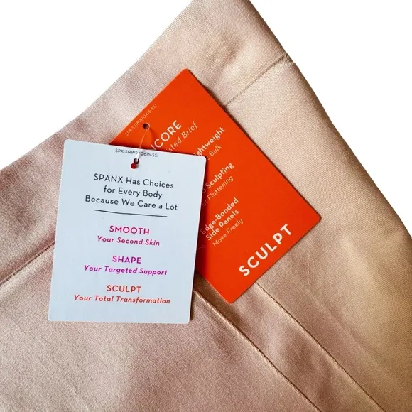 Spanx OnCore High-Waisted Shapewear Brief in Soft Nude | LARGE NWT