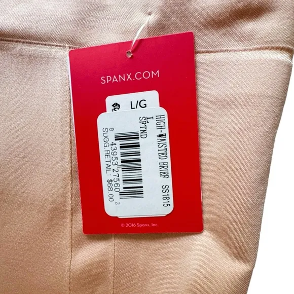 Spanx OnCore High-Waisted Shapewear Brief in Soft Nude | LARGE NWT