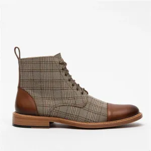 Square plaid fabric thin belt low cut men's casual all-match men