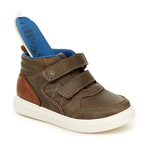 Stride Rite Boys Cedric High-Top Sneaker, Navy