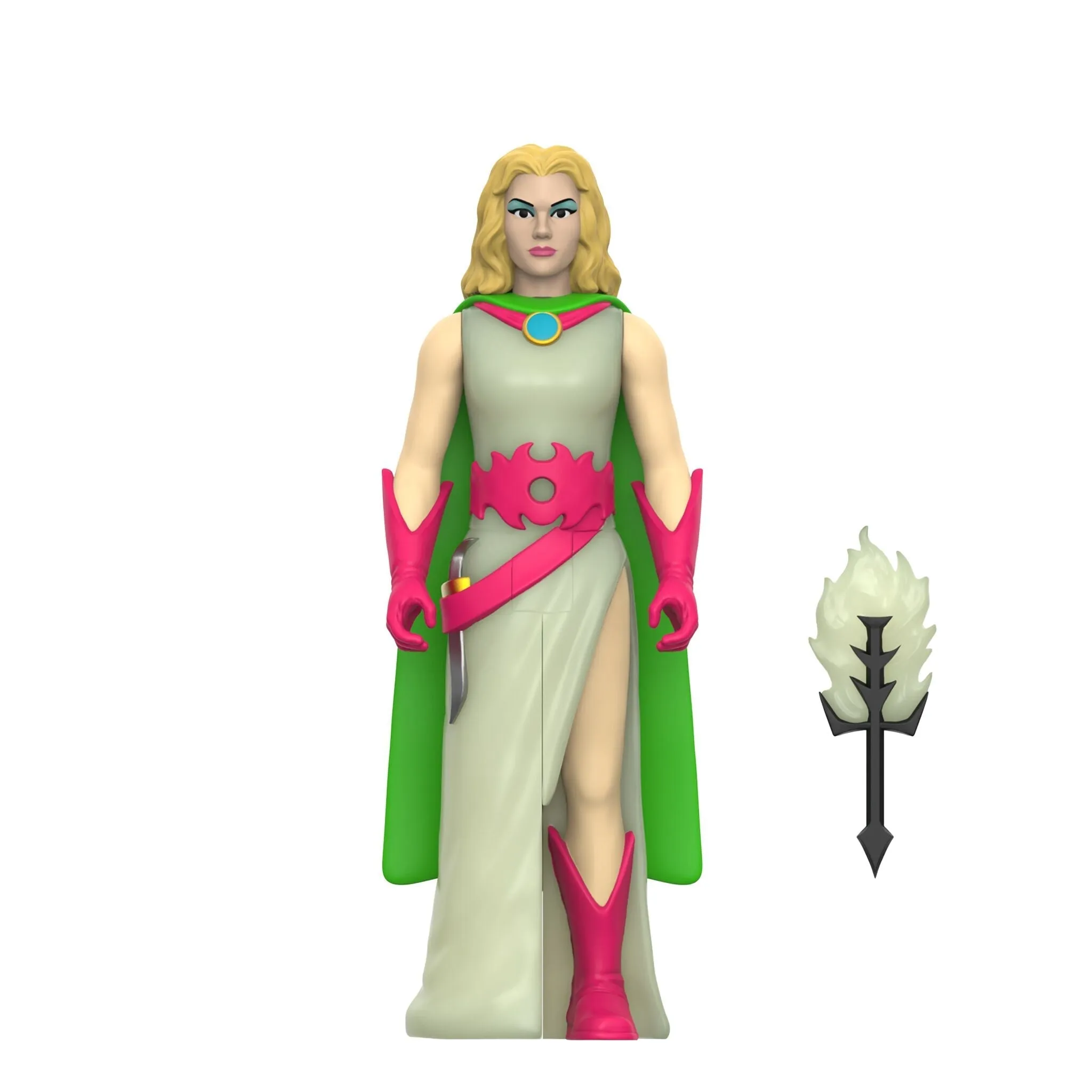 Super7 x DUNGEONS & DRAGONS - Sacred Statue, Githyanki, Sorceress, Formidable Fighter & Efreeti (Glow) ReAction Figures