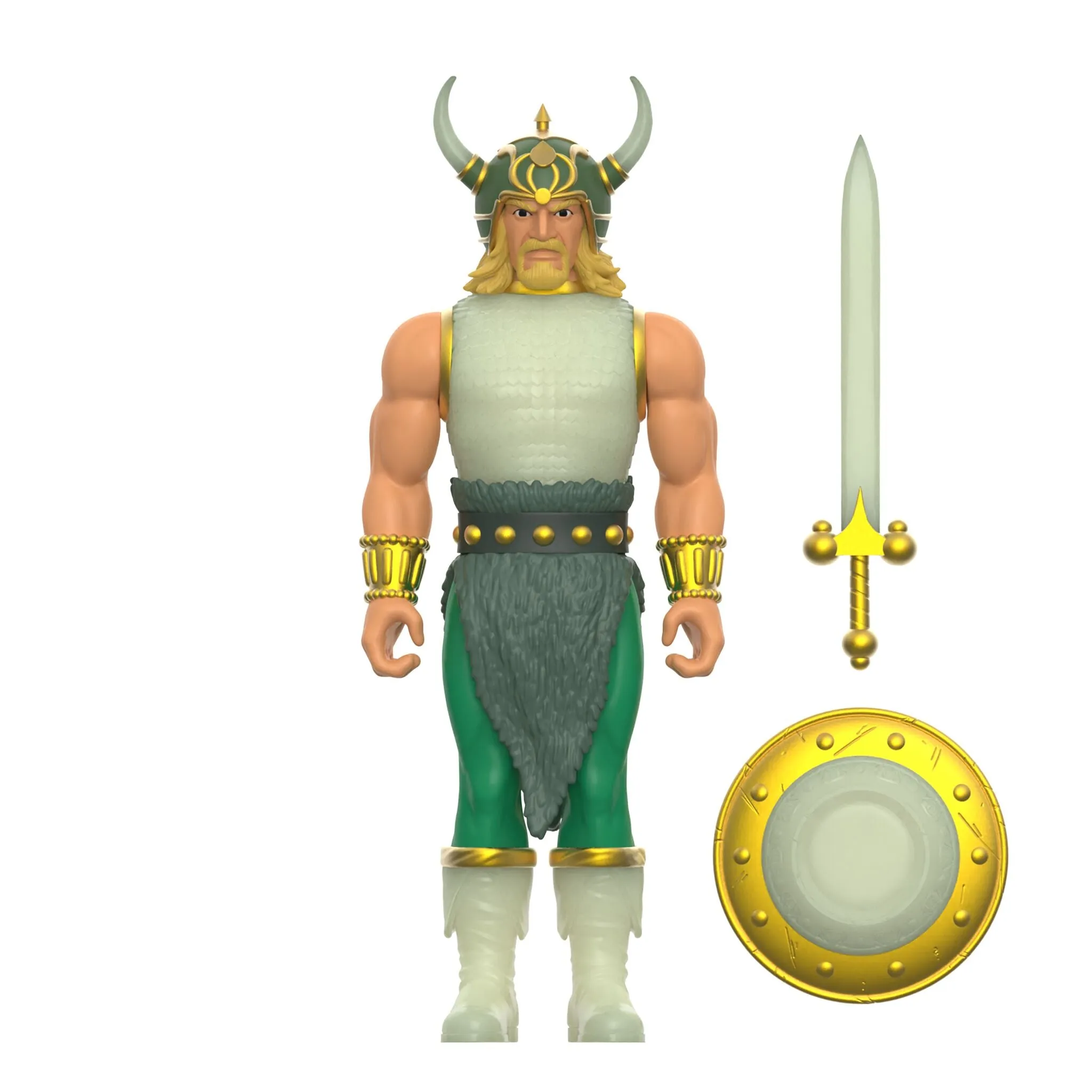 Super7 x DUNGEONS & DRAGONS - Sacred Statue, Githyanki, Sorceress, Formidable Fighter & Efreeti (Glow) ReAction Figures
