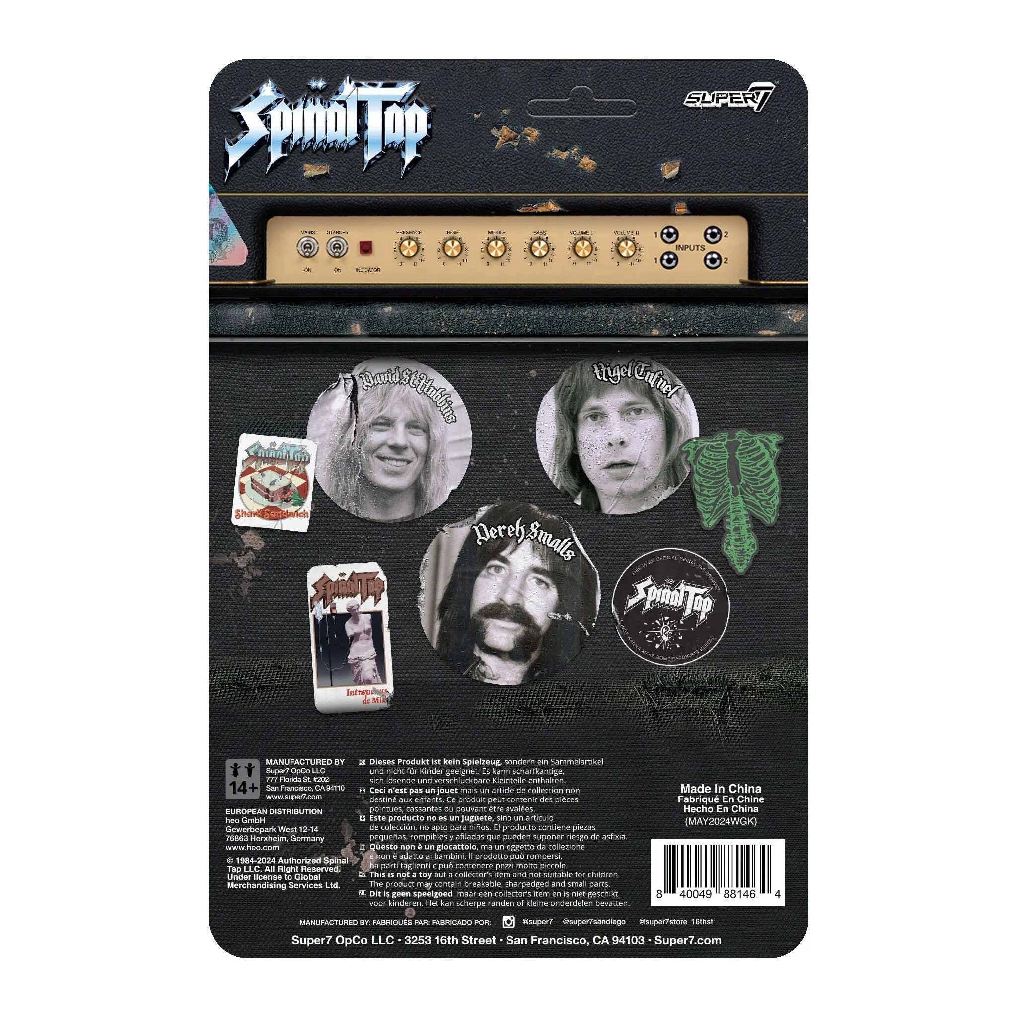 Super7 x SPINAL TAP - Derek Smalls, Nigel Tufnel, & David St. Hubbins - ReAction Figures