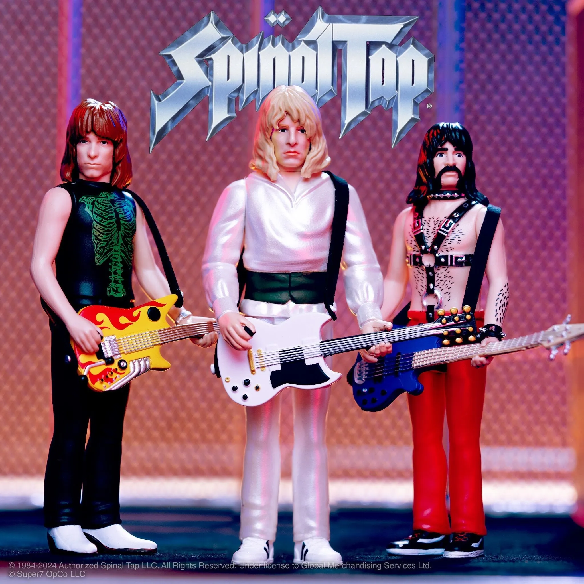 Super7 x SPINAL TAP - Derek Smalls, Nigel Tufnel, & David St. Hubbins - ReAction Figures