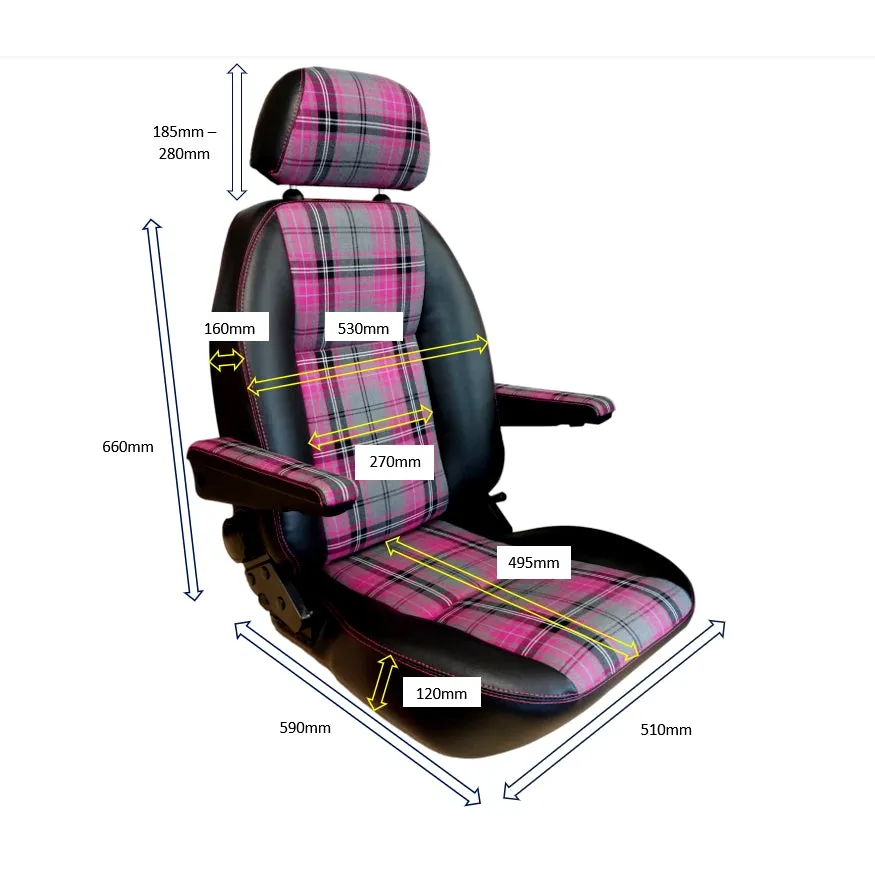T2 SUFFOLK MKII RECLINING SEAT LEFT HAND