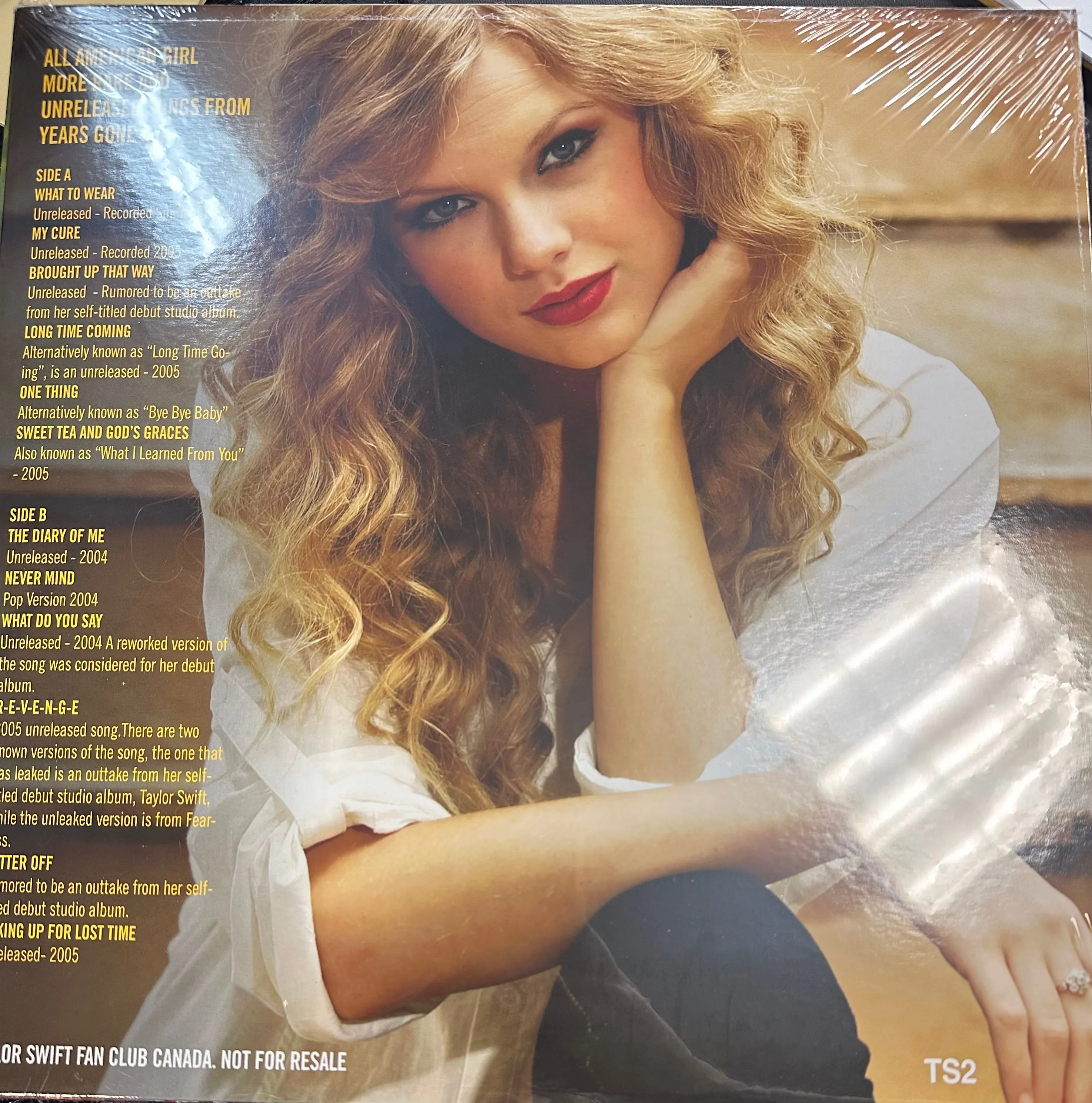 Taylor Swift - ALL AMERICAN GIRL (RARE & UNRELEASED VOL.2) LP Colored Vinyl *Unofficial Release*