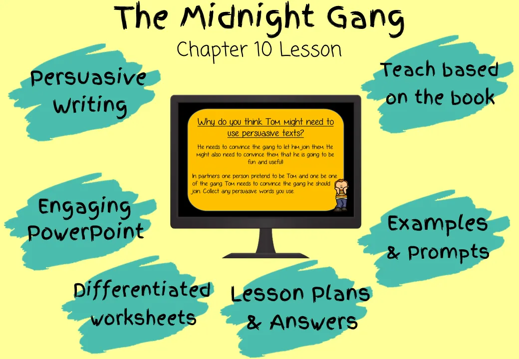 The Midnight Gang Writing Persuasive Texts Lesson