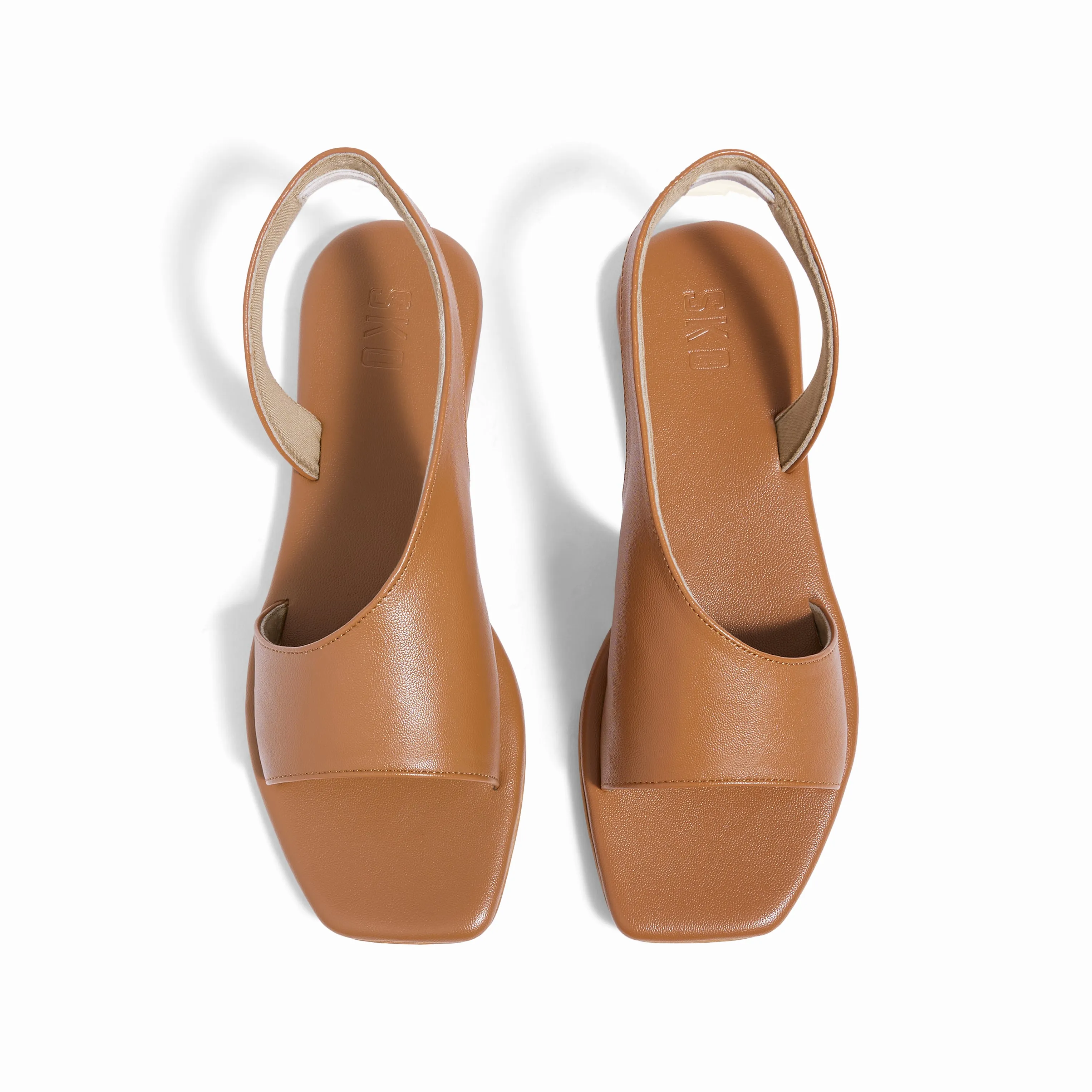 Turin Tan Flat Sandals For Women