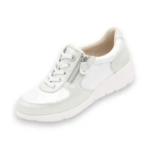 Ultra-Lightweight Women's Sneakers with New Material Super Stretch Fabric, Soft Cowhide Leather, and Swarovski Crystal Eyelets #FJ127