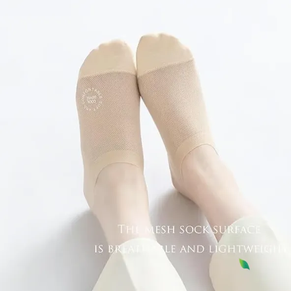 Ultra Thin Liner Socks Non Slip ComBed Cotton No Show Socks