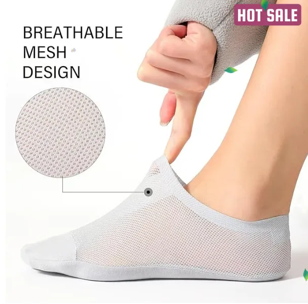 Ultra Thin Liner Socks Non Slip ComBed Cotton No Show Socks