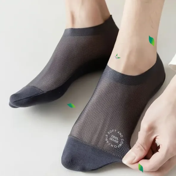 Ultra Thin Liner Socks Non Slip ComBed Cotton No Show Socks