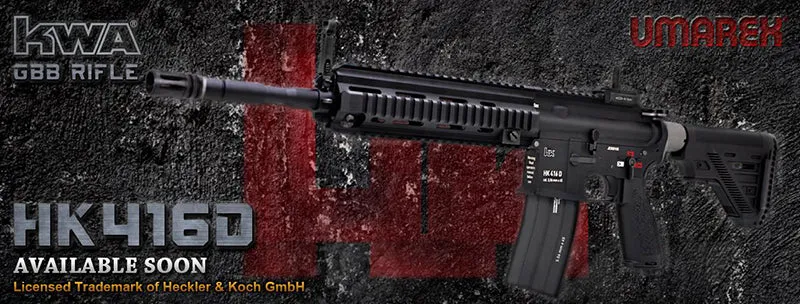 Umarex (KWA) HK416D Gas BlowBack Rilfe