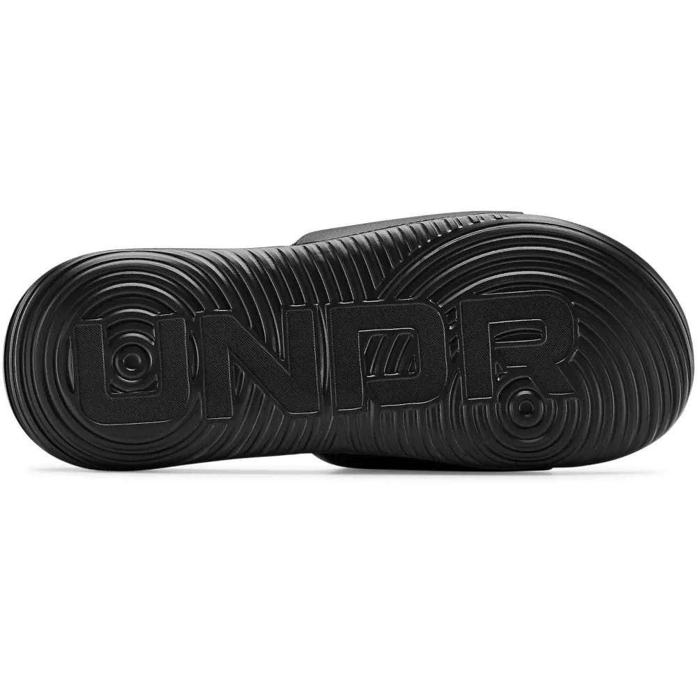 Under Armour Mens Ansa Fix Slide - Black/Black/White