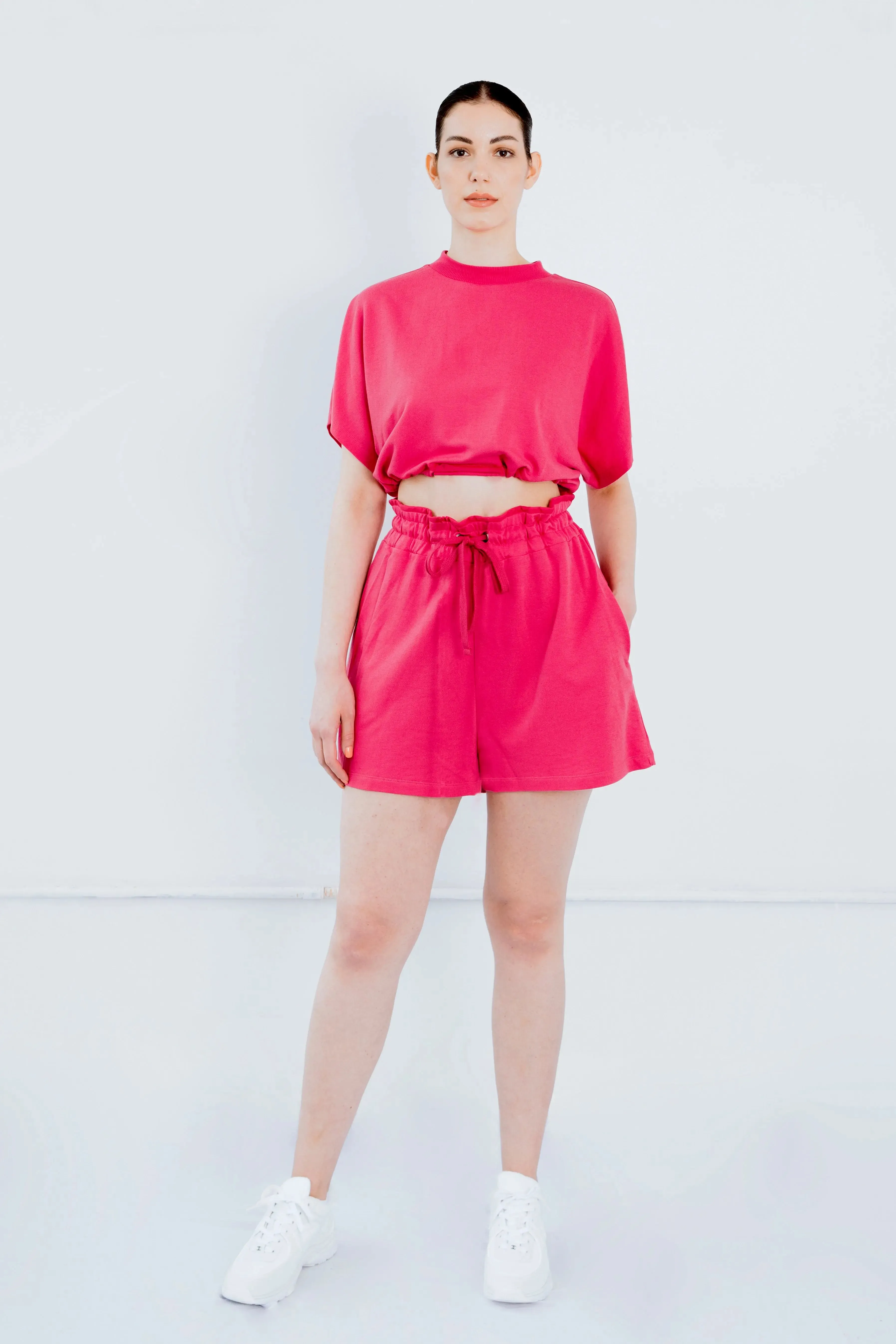 Upcycled - Playsuit - Shorts in Pink