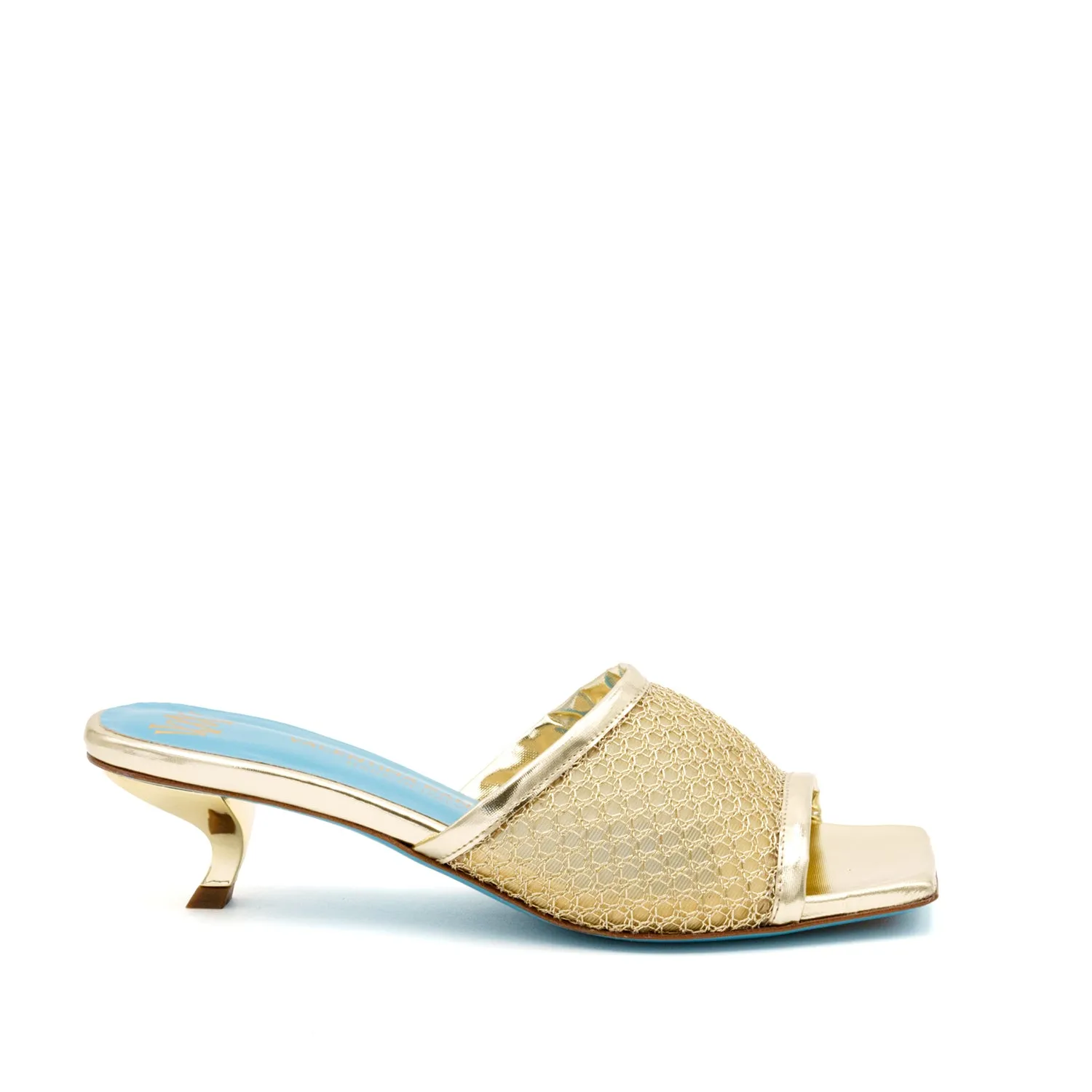 Vesta Low Heel Mesh Slide